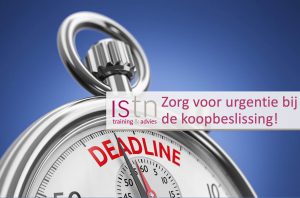 Verkooptraining ISTN: zorg voor urgentie bij de koopbeslissing! 