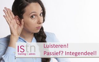 Luisteren passief - Integendeel - Lees deze verkooptip van ISTN